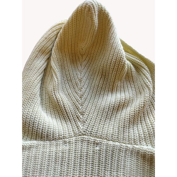 Forever 21 Sweater Small Cropped Hooded Knit Raw Hem - Picture 12 of 12